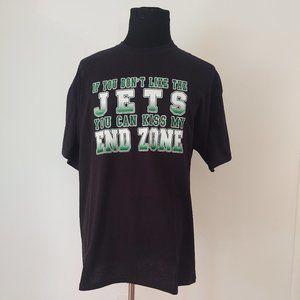 IF YOU DON'T LIKE THE JETS YOU CAN KISS MY EDN ZONE ADULT T SHIRT - SIZE XL